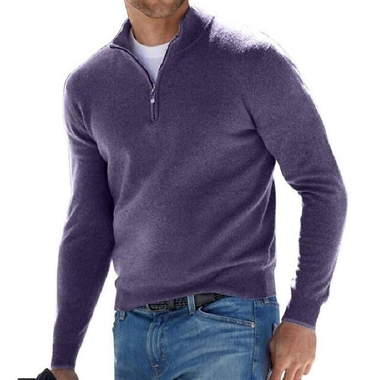 Aurelius | Stilvoller Zipper Pullover für Herren