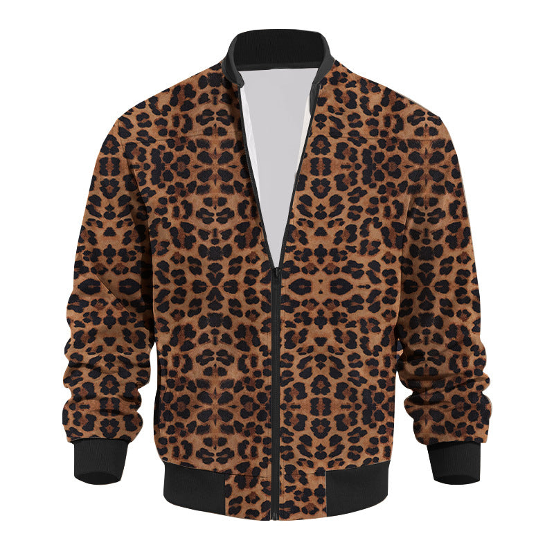 Borchard | Auffällige Leopard-Print-Bomberjacke für Herren