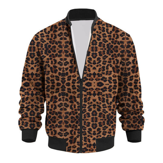 Borchard | Auffällige Leopard-Print-Bomberjacke für Herren