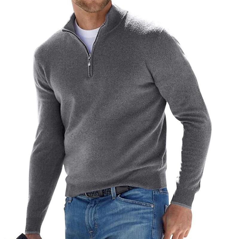 Aurelius | Stilvoller Zipper Pullover für Herren