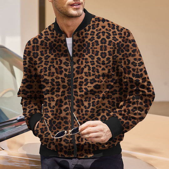 Borchard | Auffällige Leopard-Print-Bomberjacke für Herren