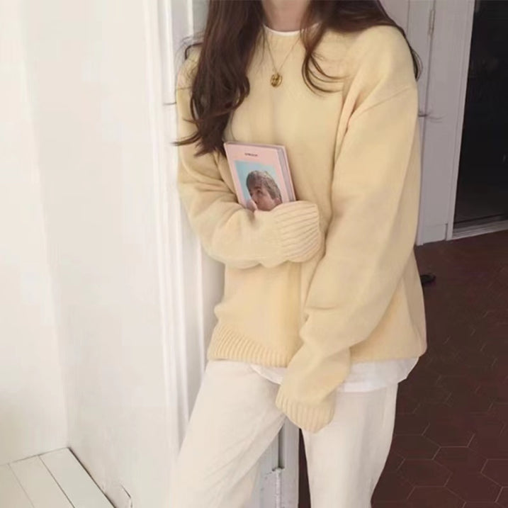 Oversized Pullover für Damen mit Langarm