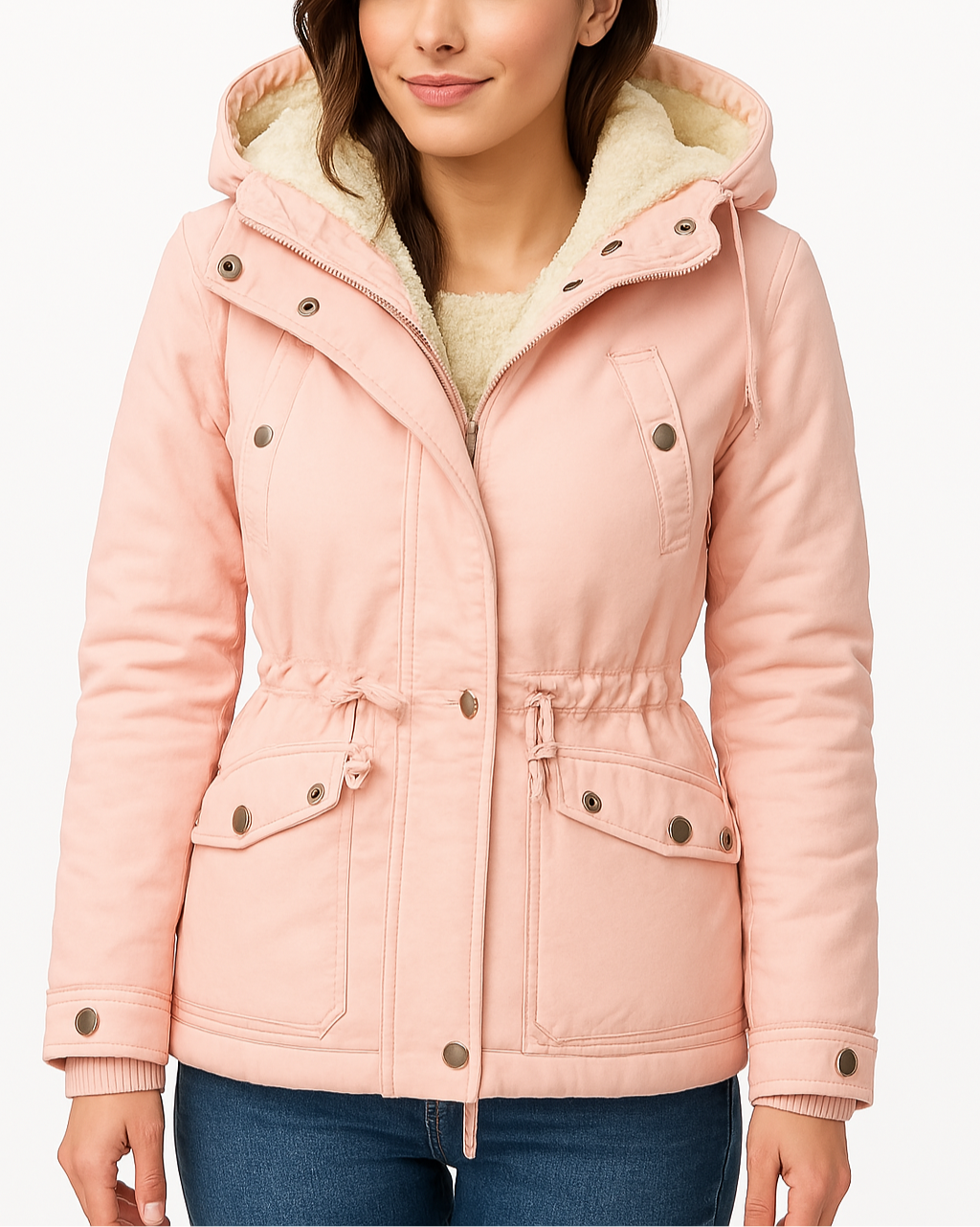 Parka-Jacke mit Kapuze für Damen