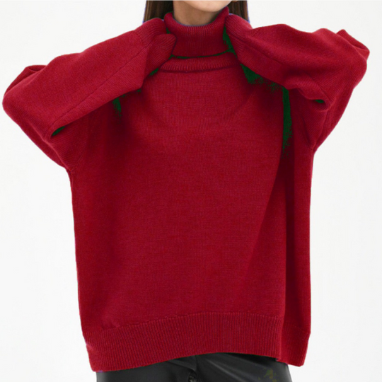 Rollkragenpullover für Damen in modernem Design