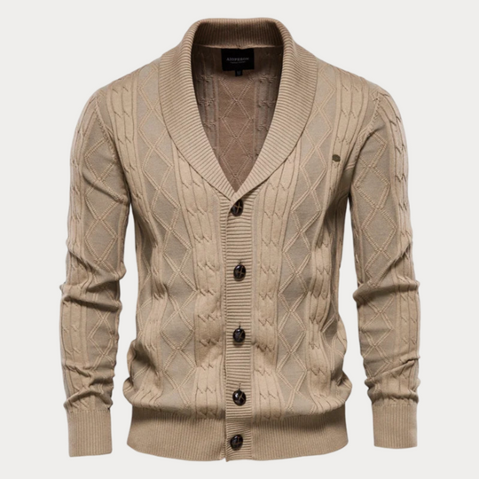 Christoph | Gemusterte Strickjacke für Herren