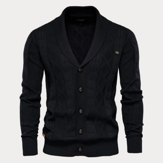 Christoph | Gemusterte Strickjacke für Herren