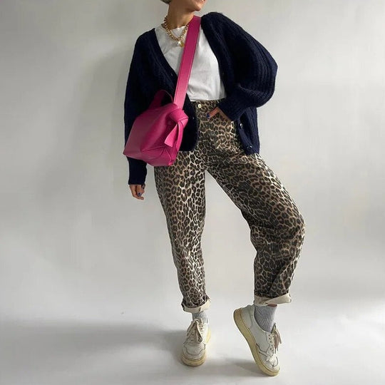 Bonaventura | Trendige Leopardenmuster-Hose für Damen
