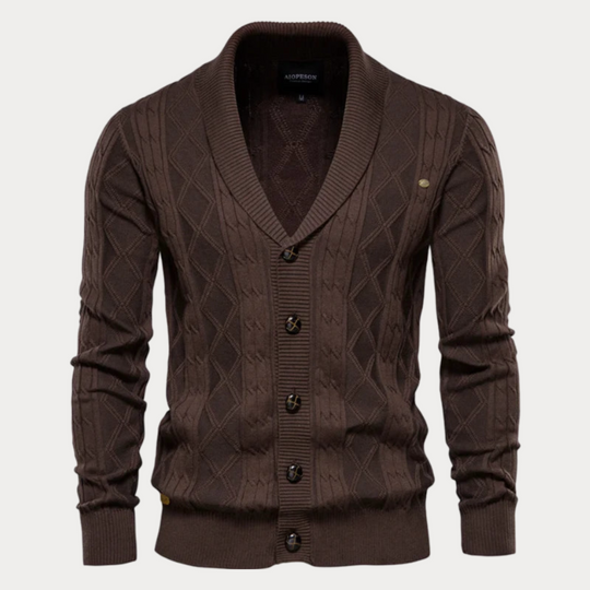 Christoph | Gemusterte Strickjacke für Herren