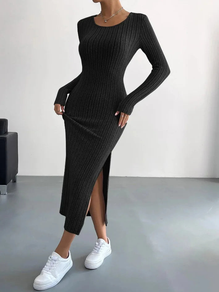 Carleen | Strick-Langarmkleid für Damen