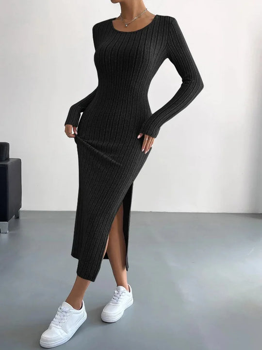 Carleen | Strick-Langarmkleid für Damen