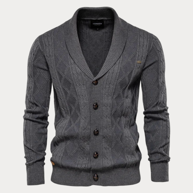 Christoph | Gemusterte Strickjacke für Herren