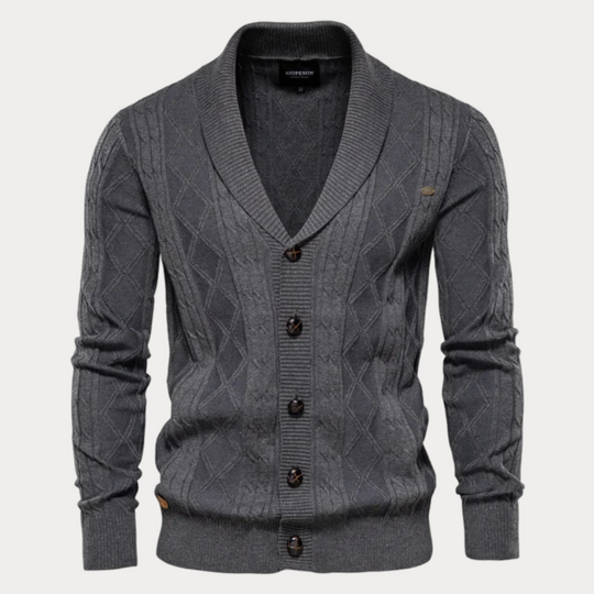 Christoph | Gemusterte Strickjacke für Herren