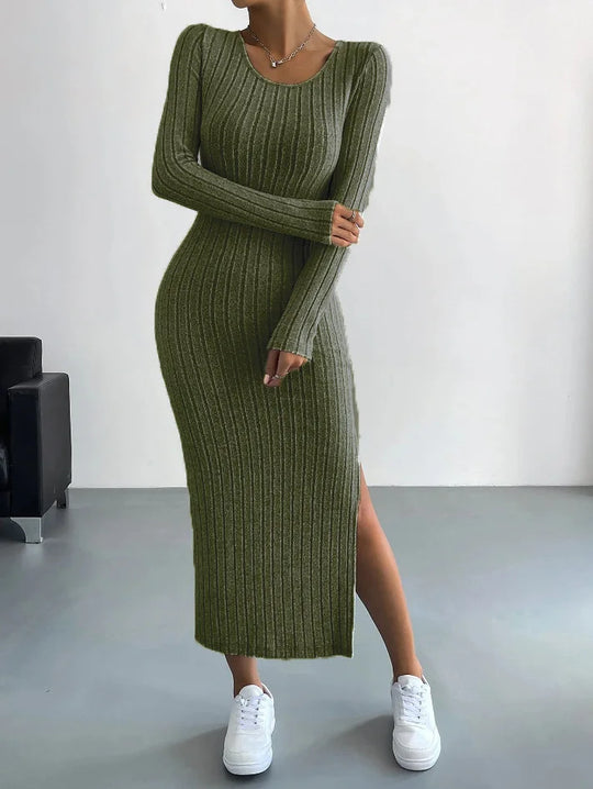 Carleen | Strick-Langarmkleid für Damen