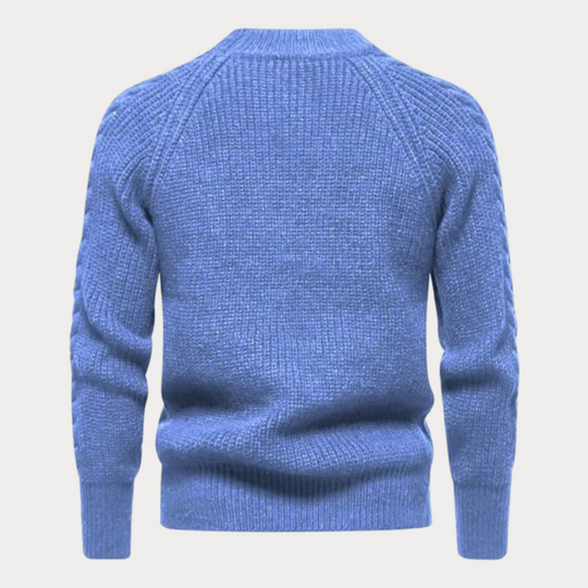 Cord | Klassischer Rundhalsausschnitt Pullover für Herren