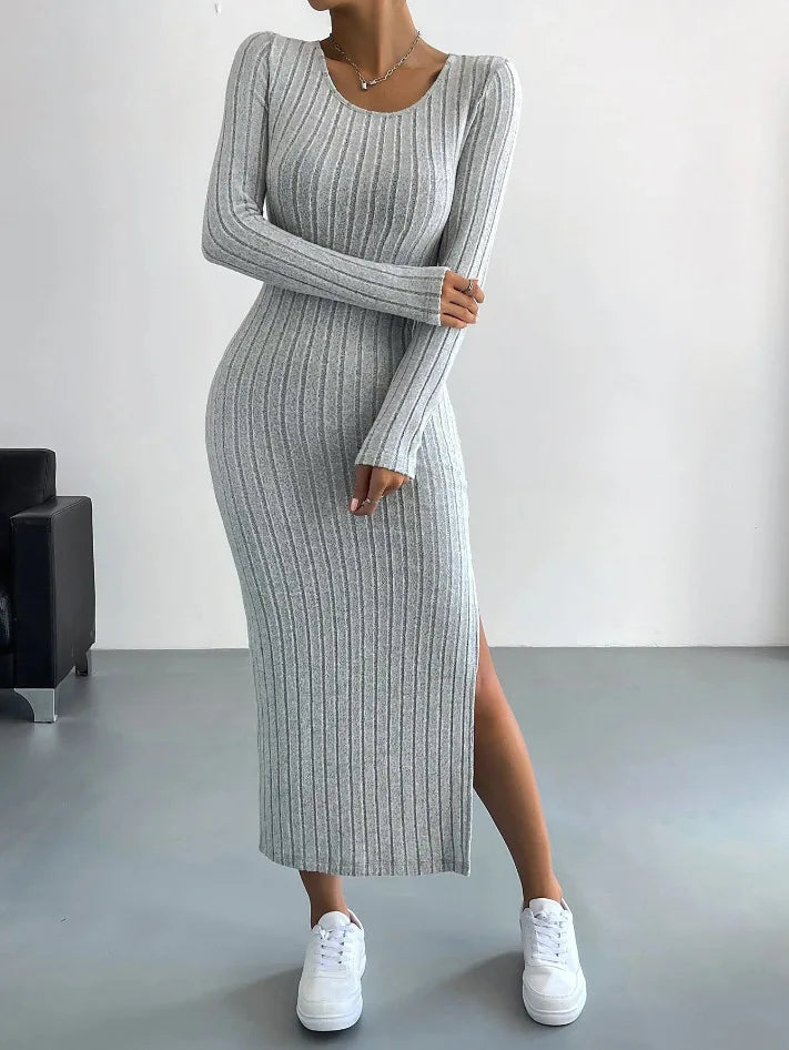 Carleen | Strick-Langarmkleid für Damen