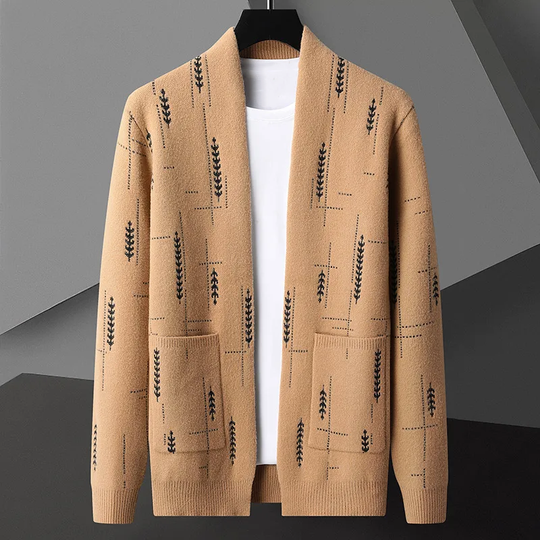 Carlo | Gemusterte Strickjacke für Herren