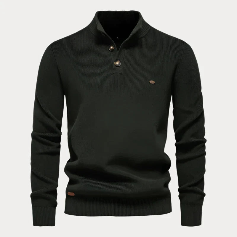 Christian | Strickpullover mit Knöpfen für Herren
