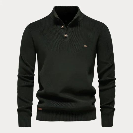 Christian | Strickpullover mit Knöpfen für Herren