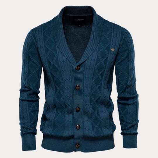 Christoph | Gemusterte Strickjacke für Herren