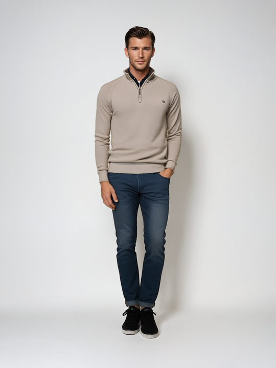 Carsten | Bequemer Reißverschluss-Pullover für Herren