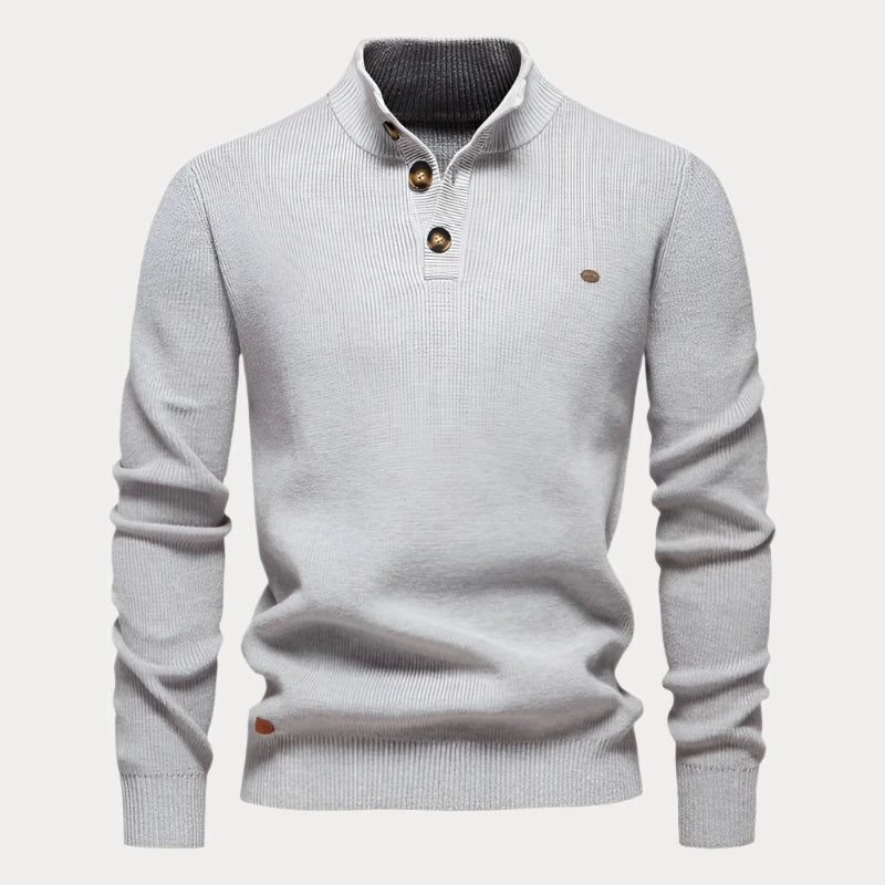 Christian | Strickpullover mit Knöpfen für Herren