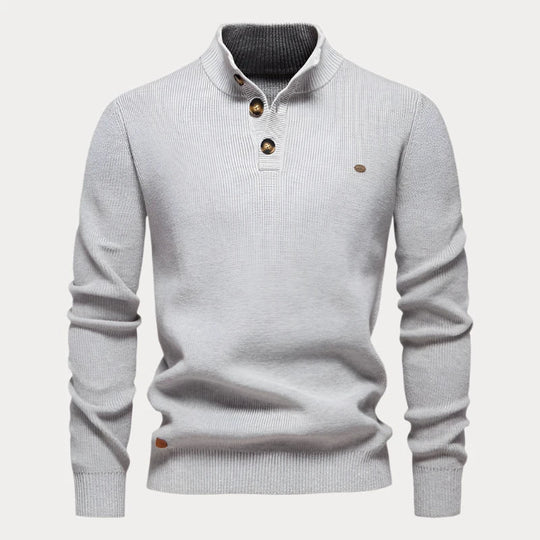 Christian | Strickpullover mit Knöpfen für Herren