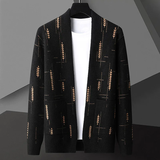 Carlo | Gemusterte Strickjacke für Herren