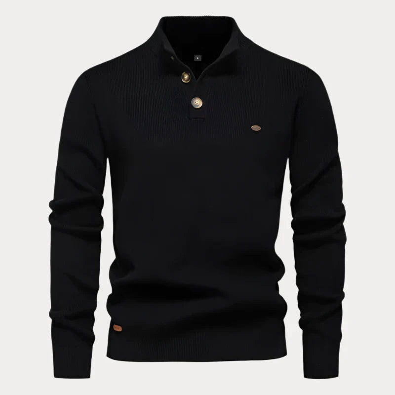 Christian | Strickpullover mit Knöpfen für Herren