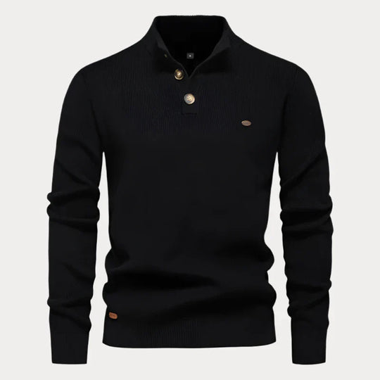 Christian | Strickpullover mit Knöpfen für Herren