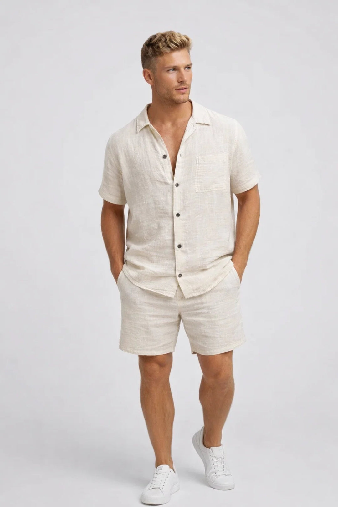 Sango Herren Sommer Set – Lässiges Zweiteiler-Outfit für Warme Tage 0