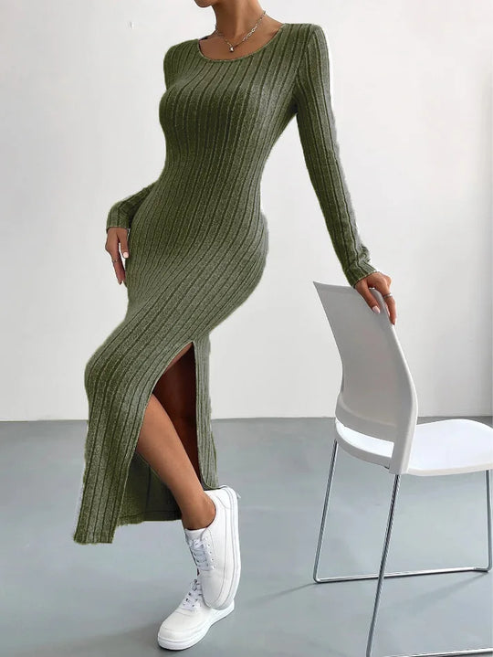 Carleen | Strick-Langarmkleid für Damen
