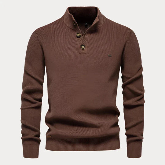 Christian | Strickpullover mit Knöpfen für Herren
