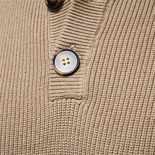 Christian | Strickpullover mit Knöpfen für Herren