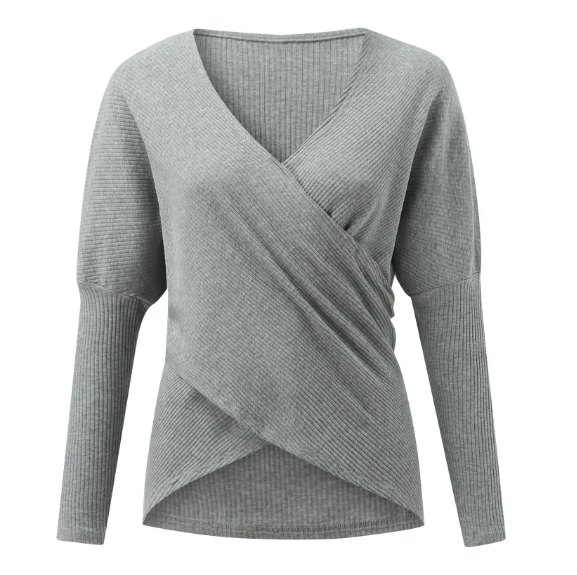 Bettina | Trendiger Pullover mit Kreuzdetail für Damen