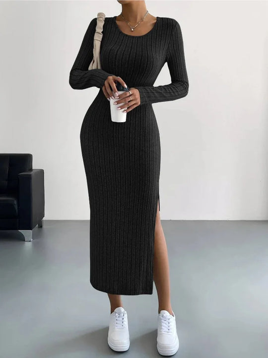 Carleen | Strick-Langarmkleid für Damen