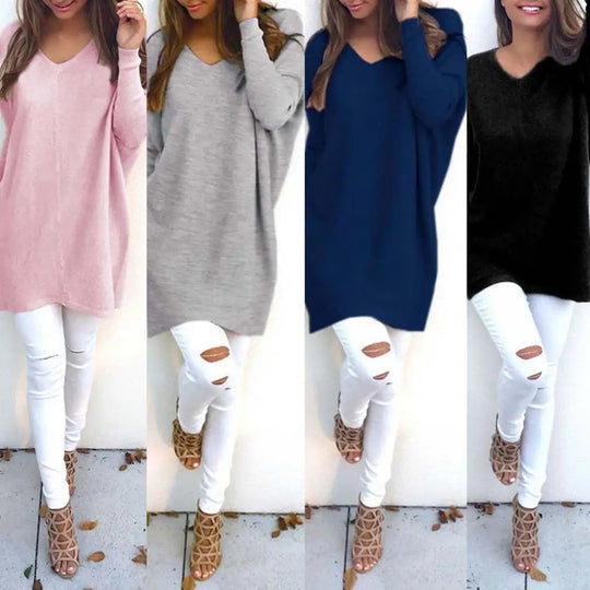 Barsina | Modischer mittellanger Pullover für Damen