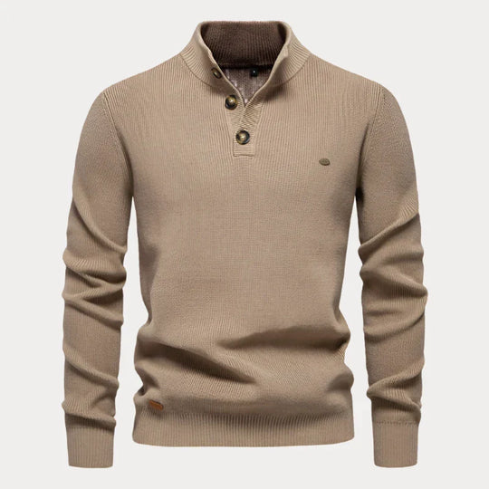 Christian | Strickpullover mit Knöpfen für Herren