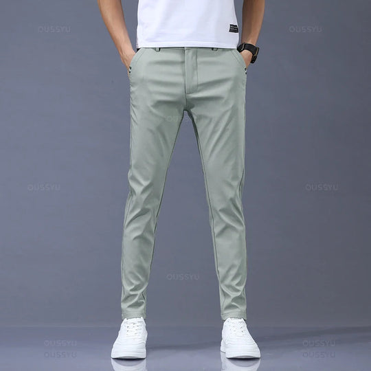 Slim Fit Hose mit elastischem Bund für Herren