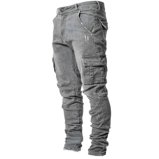 Slim Fit Jeans mit Multi-Pocket für Herren
