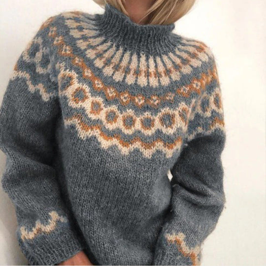 Strickpullover Klassisches Muster für Damen