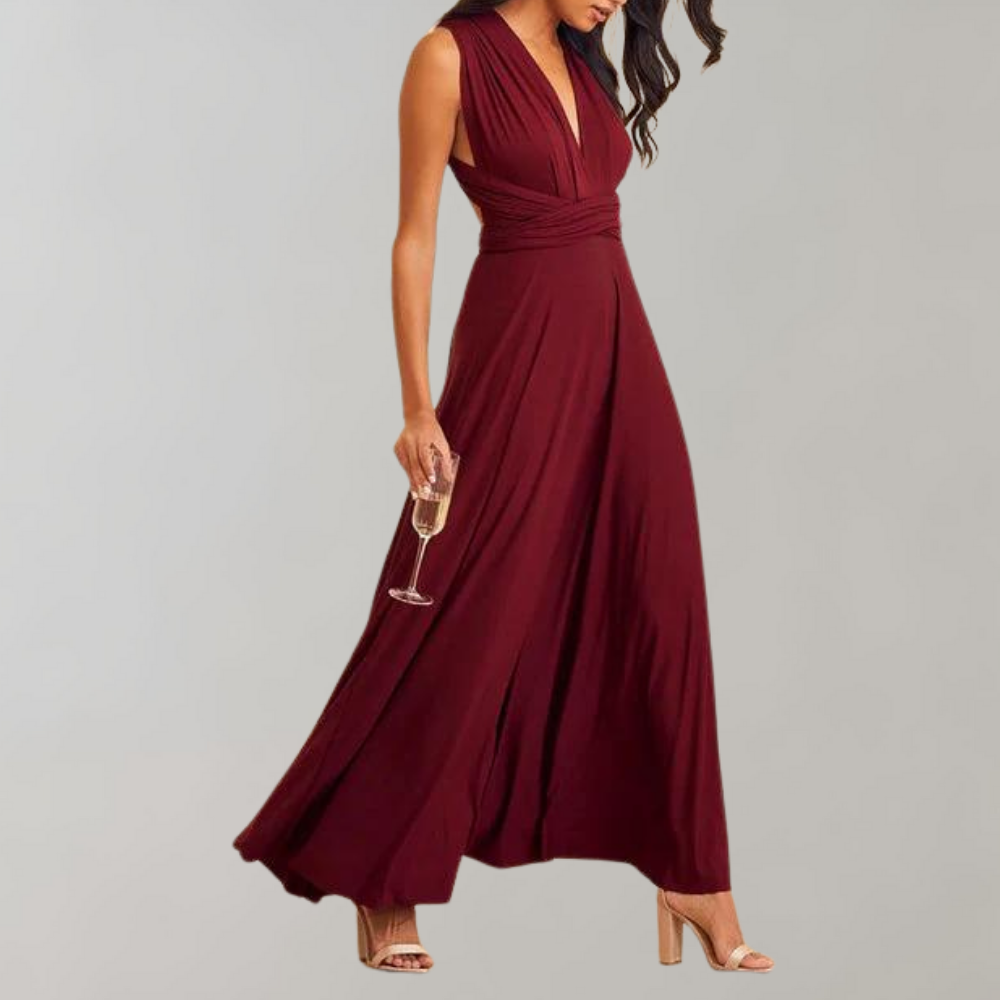 Tolle Wickelkleid für Damen in Eleganter langer Silhouette 0