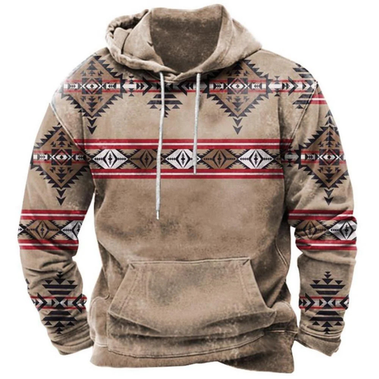 Warmer Kapuzenpulli mit Print für Herren