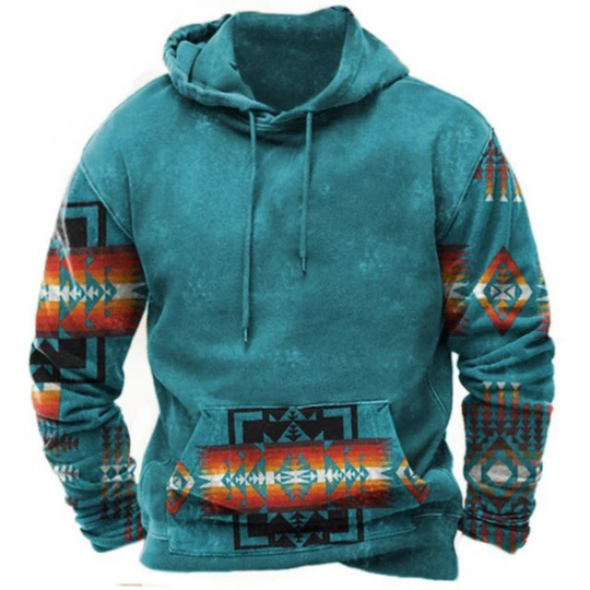 Warmer Kapuzenpulli mit Print für Herren