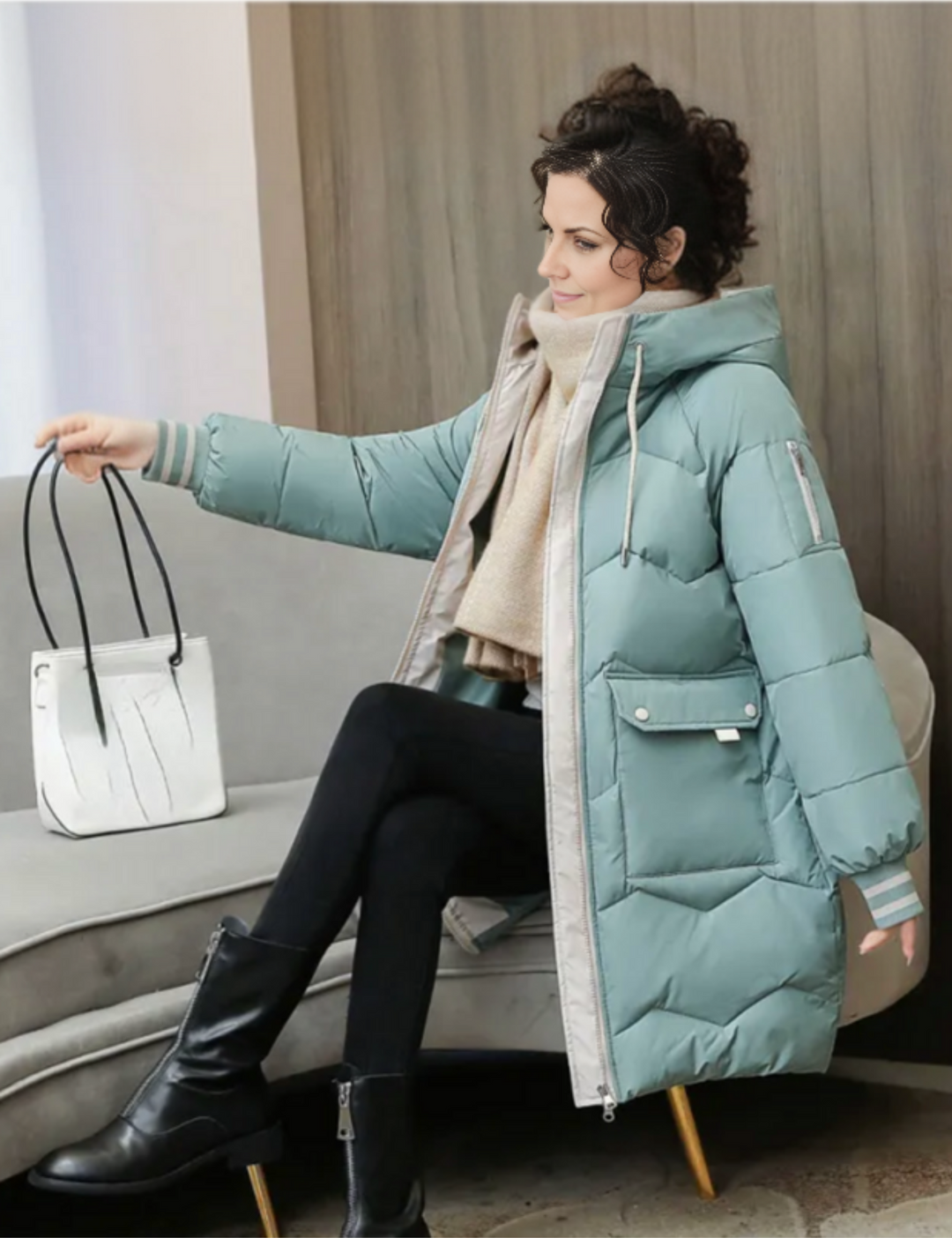 Winterparka mit Kapuze für Damen