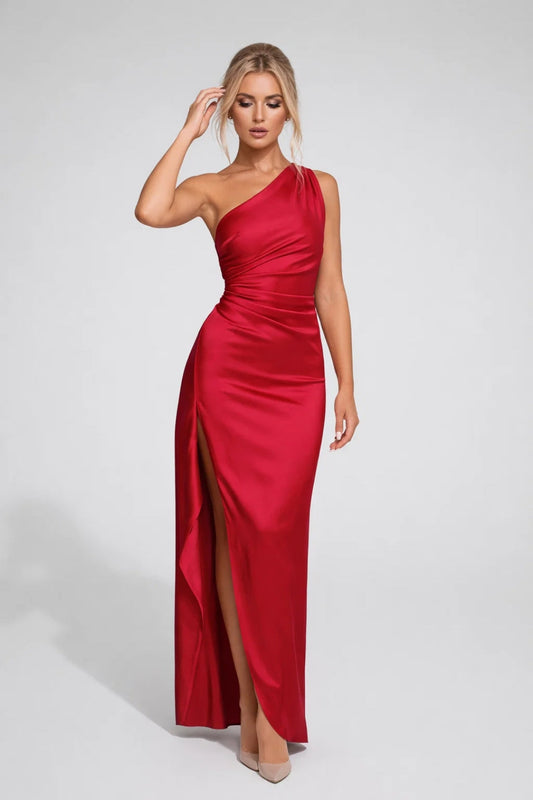 Zara Women's Elegant Maxi Dress – Chic One-Shoulder Design for Special Occasions 0