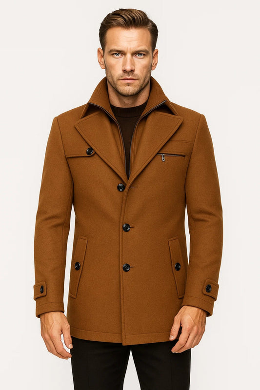 Zarco Herren Jacke – Klassischer Reverskragen für Eleganz im Winter 0