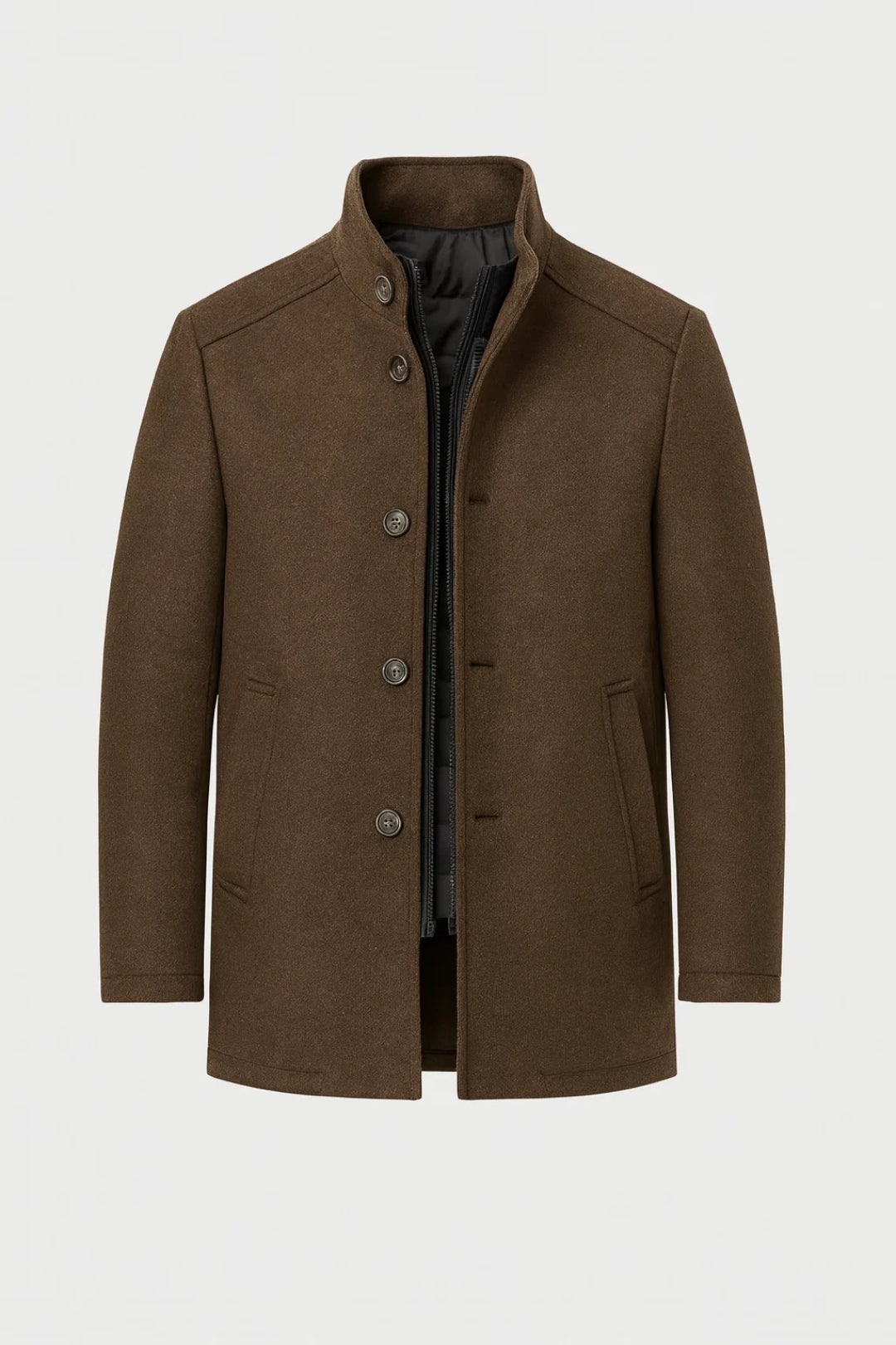 Zento Herrenjacke Winter – Eleganter Knopfverschluss für Stil 1