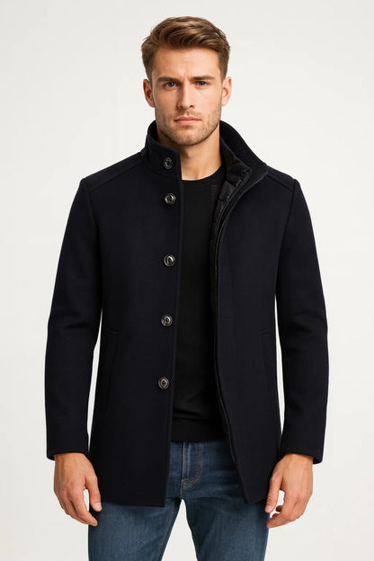 Zento Herrenjacke Winter – Eleganter Knopfverschluss für Stil 2