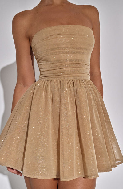 Zesty Women's Glitter Tulle Mini Dress – Playful Elegant Party Outfit 2