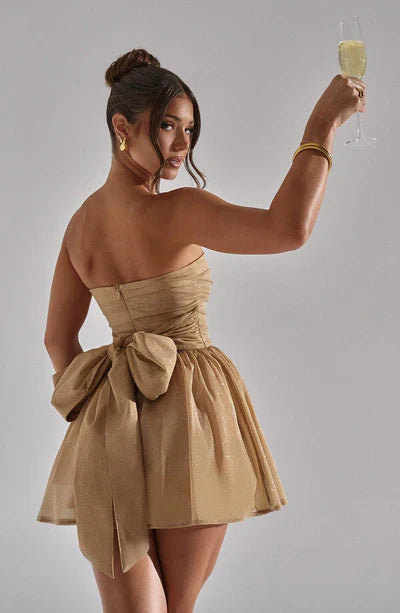 Zesty Women's Glitter Tulle Mini Dress – Playful Elegant Party Outfit 3